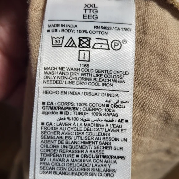 Old Navy tan jumper style midi dress women's XXL #2647 - Picture 3 of 4